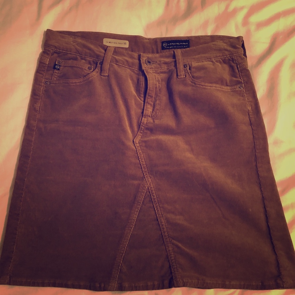 AG corduroy skirt in tan size 30